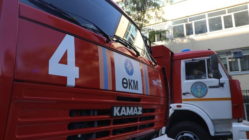 Орус драма театры өрттөндү