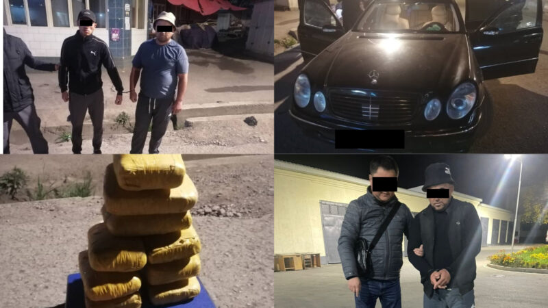 Баткен – Ош жолунда 30 кг баңгизат менен эки жаран кармалды