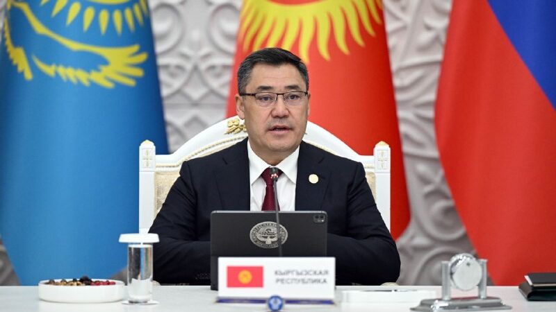 Садыр Жапаров КМШнын Мамлекет башчылар кеңешинин жыйынында сөз сүйлөдү