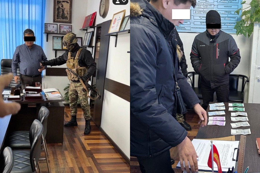 Аламүдүн айыл өкмөтүнүн жетекчилери пара алууга шектелип кармалды