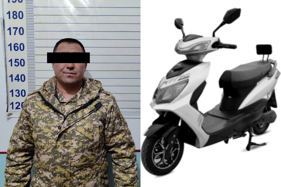 Электроскутерди уурдап саткан подполковник кармалды