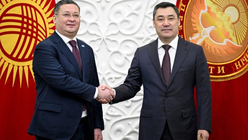 Садыр Жапаров Казакстандын тышкы иштер министрин кабыл алды