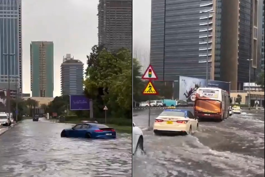 Дубайды суу каптап, аба каттамдары токтотулду