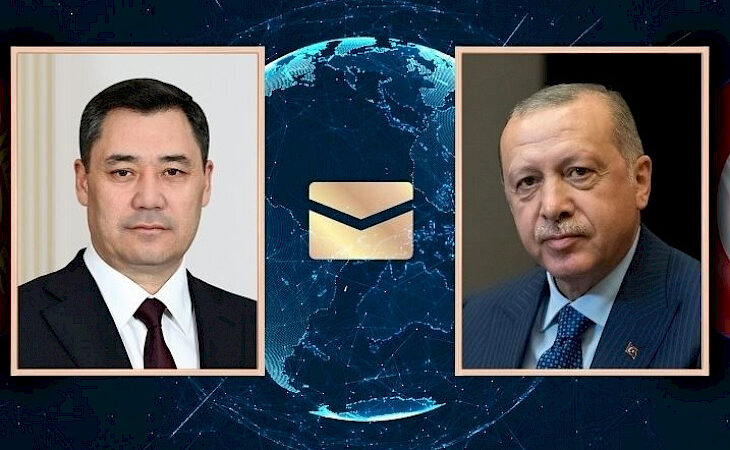 Садыр Жапаров Түркиянын президенти Режеп Тайып Эрдоганга көңүл айтты