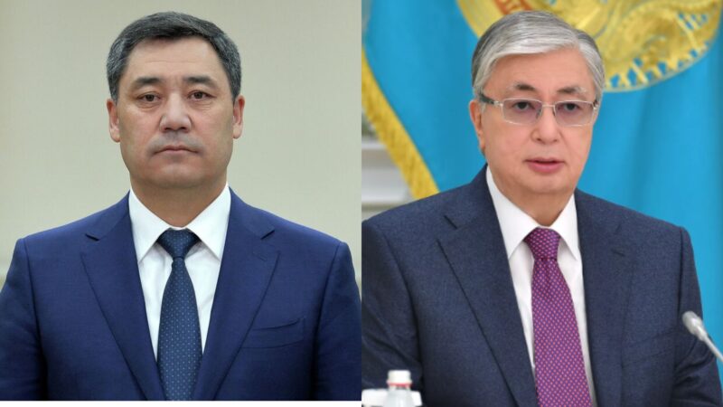 Садыр Жапаров Казакстандын президенти Касым-Жомарт Токаевге көңүл айтты
