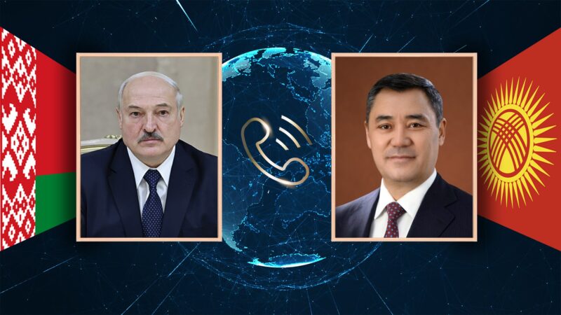 Садыр Жапаров кайрадан президент болуп шайланган  Александр Лукашенкону куттуктады
