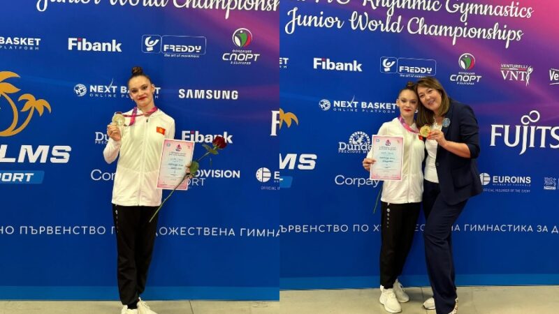 Тарыхый күн. Злата Аркатова гимнастика боюнча Дүйнө чемпионатында алтын утту