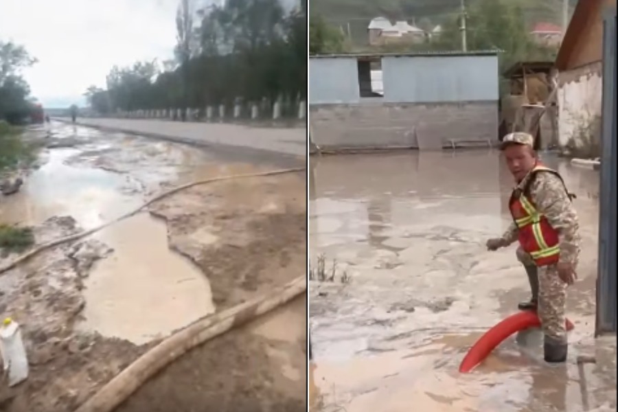 Нарындагы сел 47 үйдү каптады