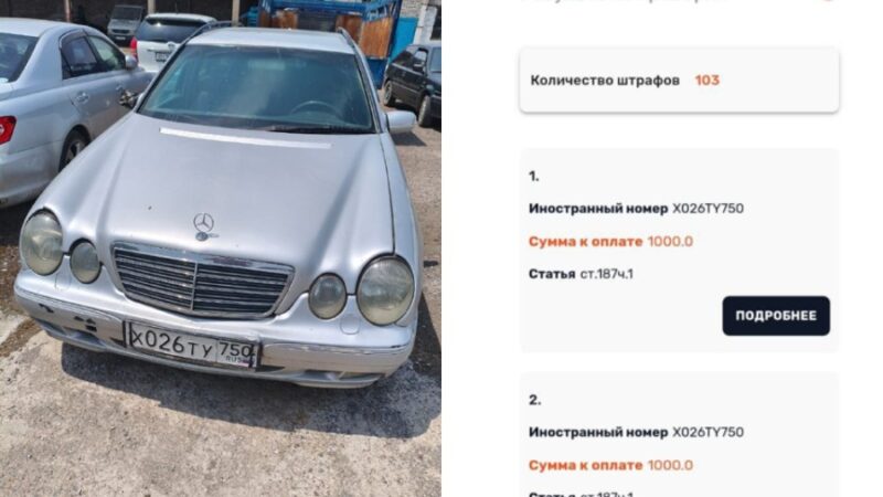 Чүйдө жаран 103 ирет жол эрежесин бузуп, айыбын төлөбөй жүргөн