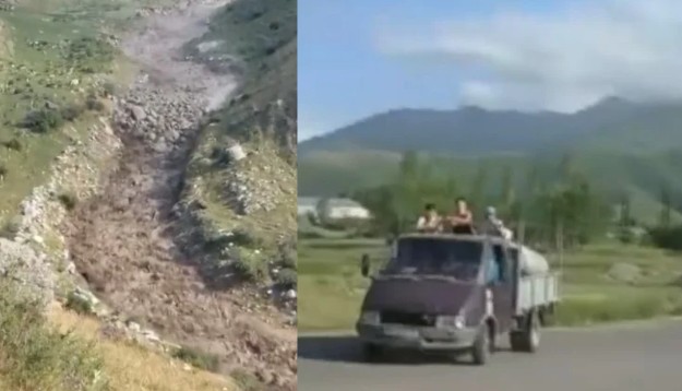 Ысык-Ата районундагы «Такыр-Төр» көлү жырылып кетти. ӨКМ 180 адамды эвакуациялады