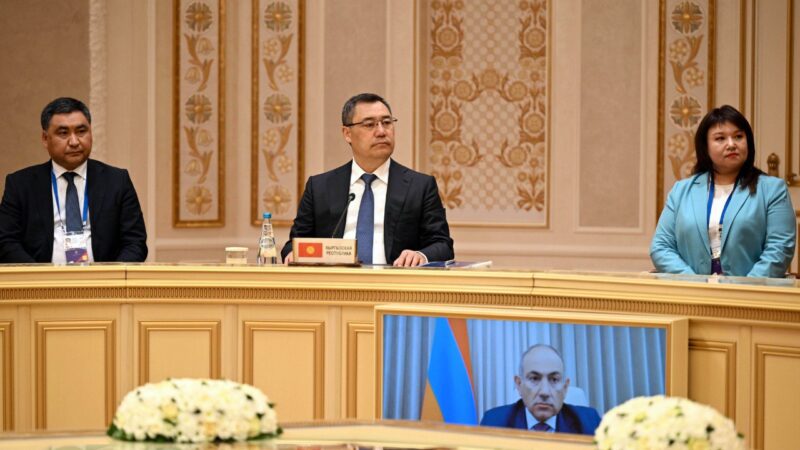 Садыр Жапаров Беларустун Эгемендүүлүк Сарайында ЕАЭБ жыйынына катышууда