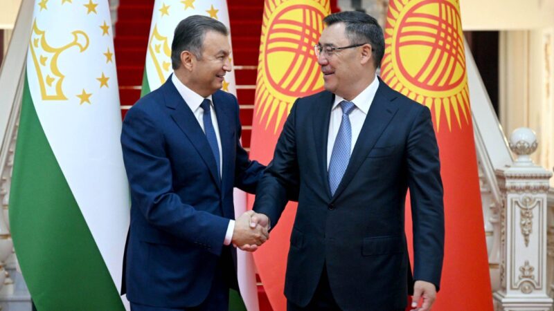 Садыр Жапаров Тажикстандын премьер-министри менен сүйлөшүүлөрдү жүргүздү