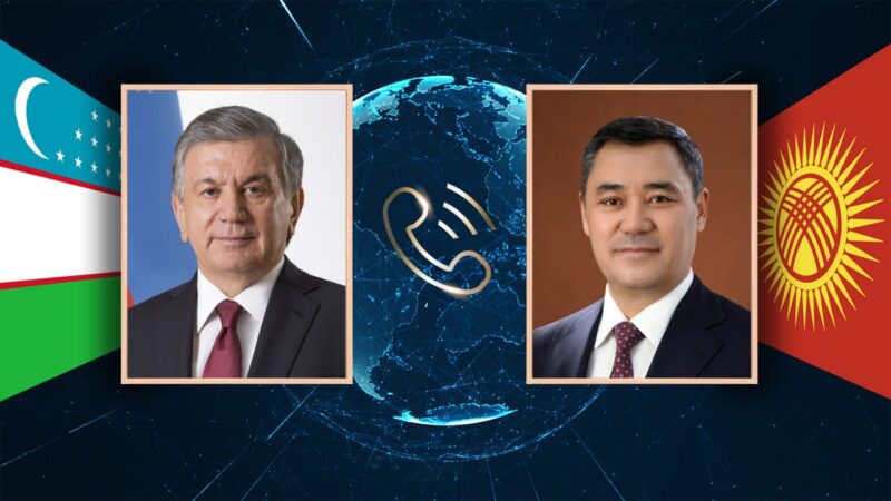 Президент Садыр Жапаров Өзбекстандын Президенти менен телефондон сүйлөштү
