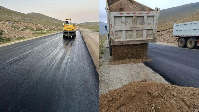 Өтмөк ашуусунда 5 чакырым жол асфальтталды