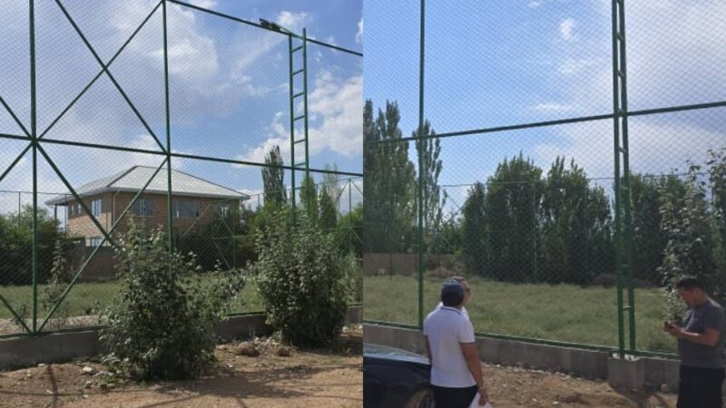 Ысык-Көлдө кичи футбол аянтынын курулушунда мыйзам бузуулар аныкталды