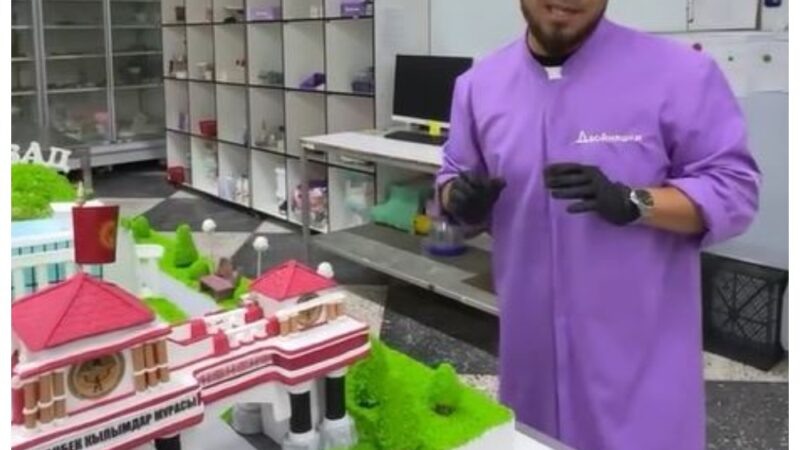 Жалал-Абаддыктар Эгемендүүлүк күнүнө карата өзгөчө торт жасашты