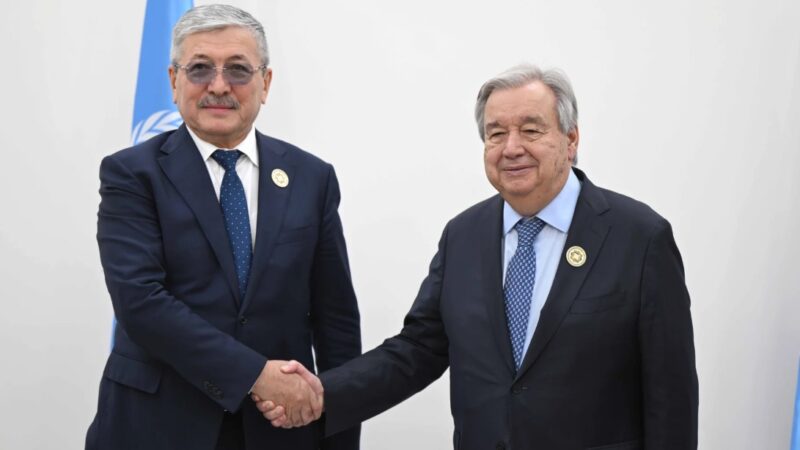 Адылбек Касымалиев БУУнун башкы катчысы менен жолугушту