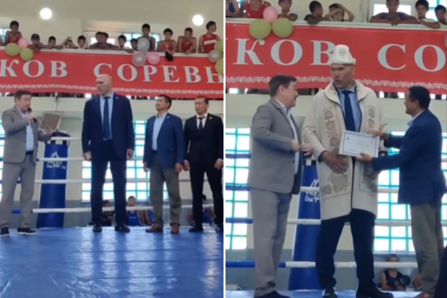 Дүйнөлүк мушкерге калпак кийгизип, чапан жабышты