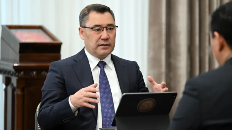 Садыр Жапаров: Кыргызстандын банктарына санкция салуу — далилсиз кадам