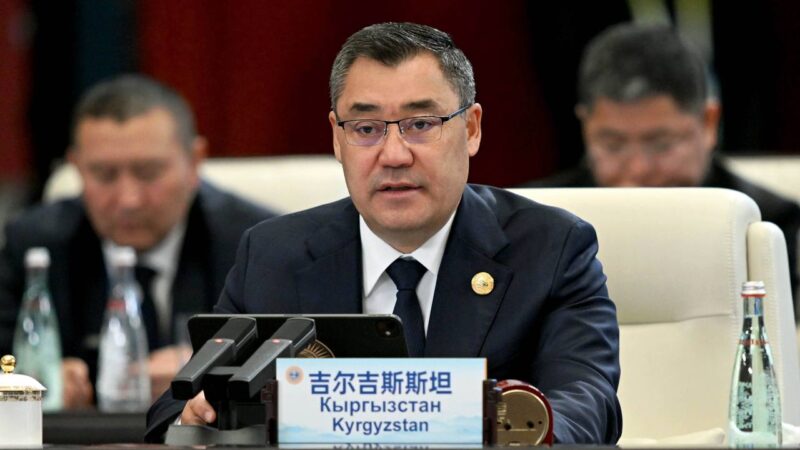 Садыр Жапаров Тяньцзинь шаарындагы ШКУ саммитинде сөз сүйлөдү