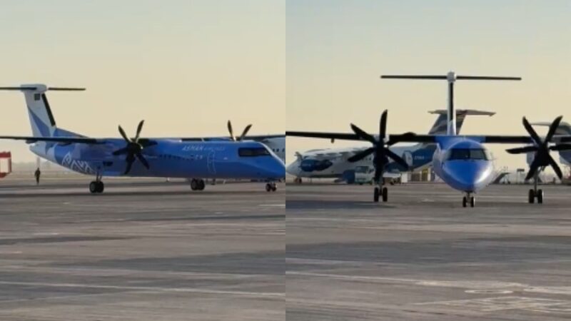 Asman Airlines компаниясына Dash 8 Q400 учагы келди