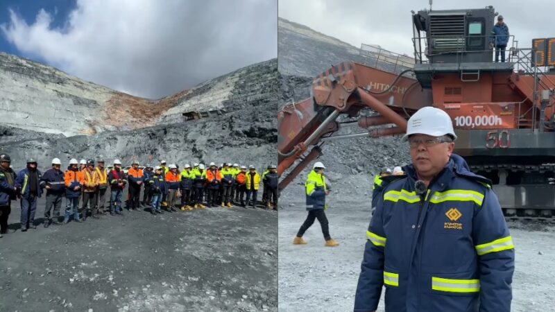 Кумтөрдө рекорд! hitachi экскаватору 100 миң мото саат иштеп берди