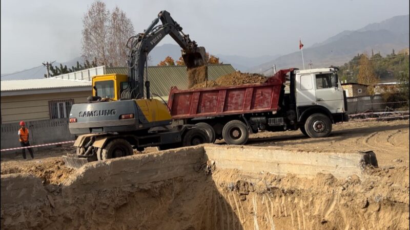 Токтогулда 100 орундуу оорукана курулууда
