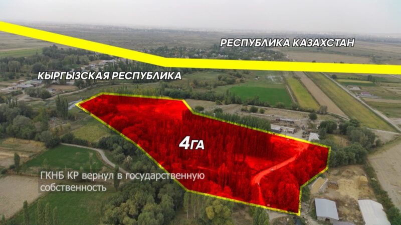 Таласта Казахстан менен чектеш 4 гектар жер мамлекетке кайтарылды