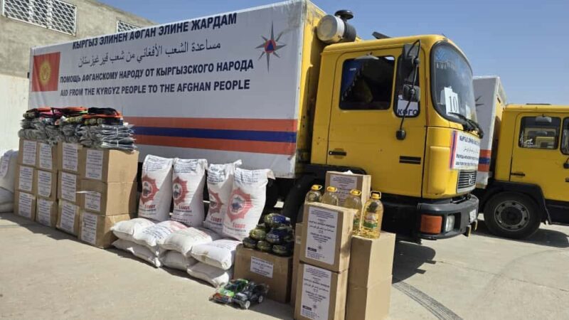 Кыргызстандан Афганистанга 130 тонна гумжардам жеткирилди жеткирилди