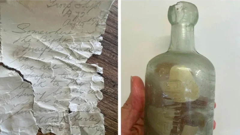 Суу жээгинен Биринчи дүйнөлүк согушта бөтөлкөгө салынган кат табылды