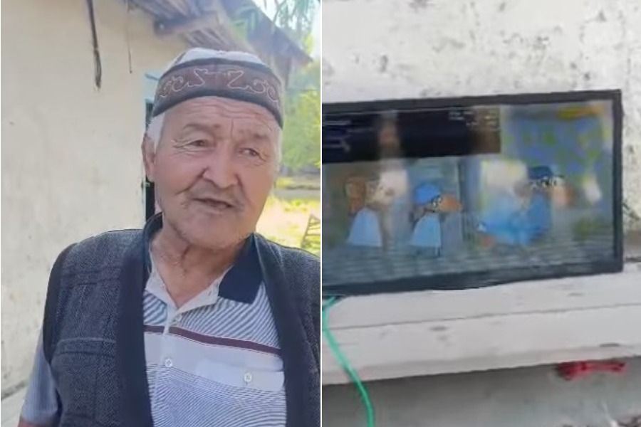 Элдик видео: Сыналгы көрүп кубанган Зардалынын тургундары