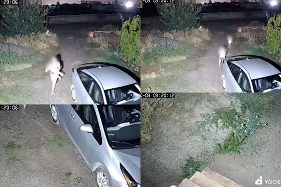 Жылаңайлак качып… Маркумдун аялы 3 баласы менен качып бараткан видео тарады (ВИДЕО)