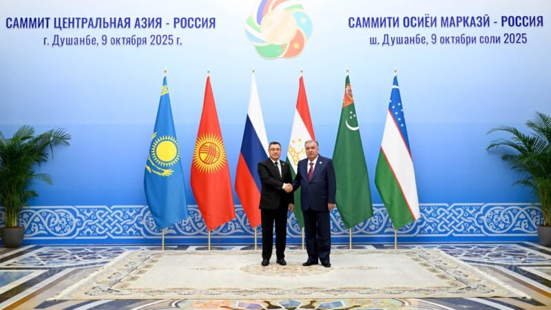 Садыр Жапаров Душанбеде «Борбор Азия – Россия» саммитине катышууда