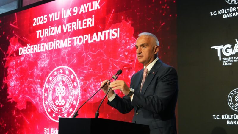 Түркия 2025-жылы 9 ай ичинде туризмден 50 млрд доллар киреше тапты