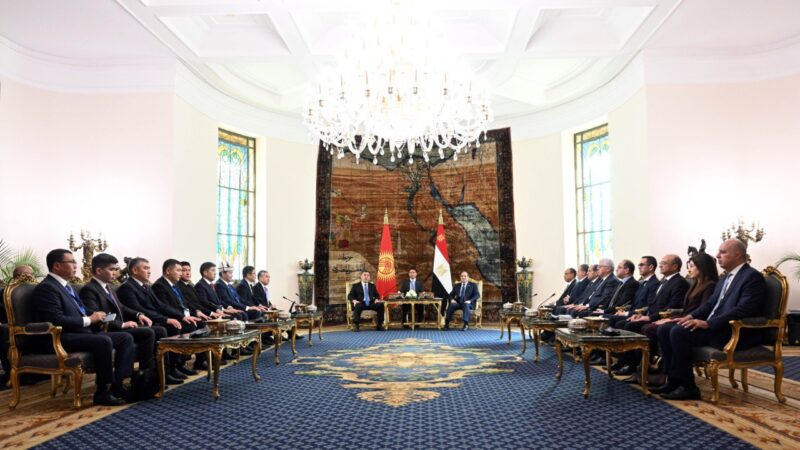 Кыргыз- Мисир президенттери кеңейтилген форматта сүйлөшүүлөрдү жүргүздү