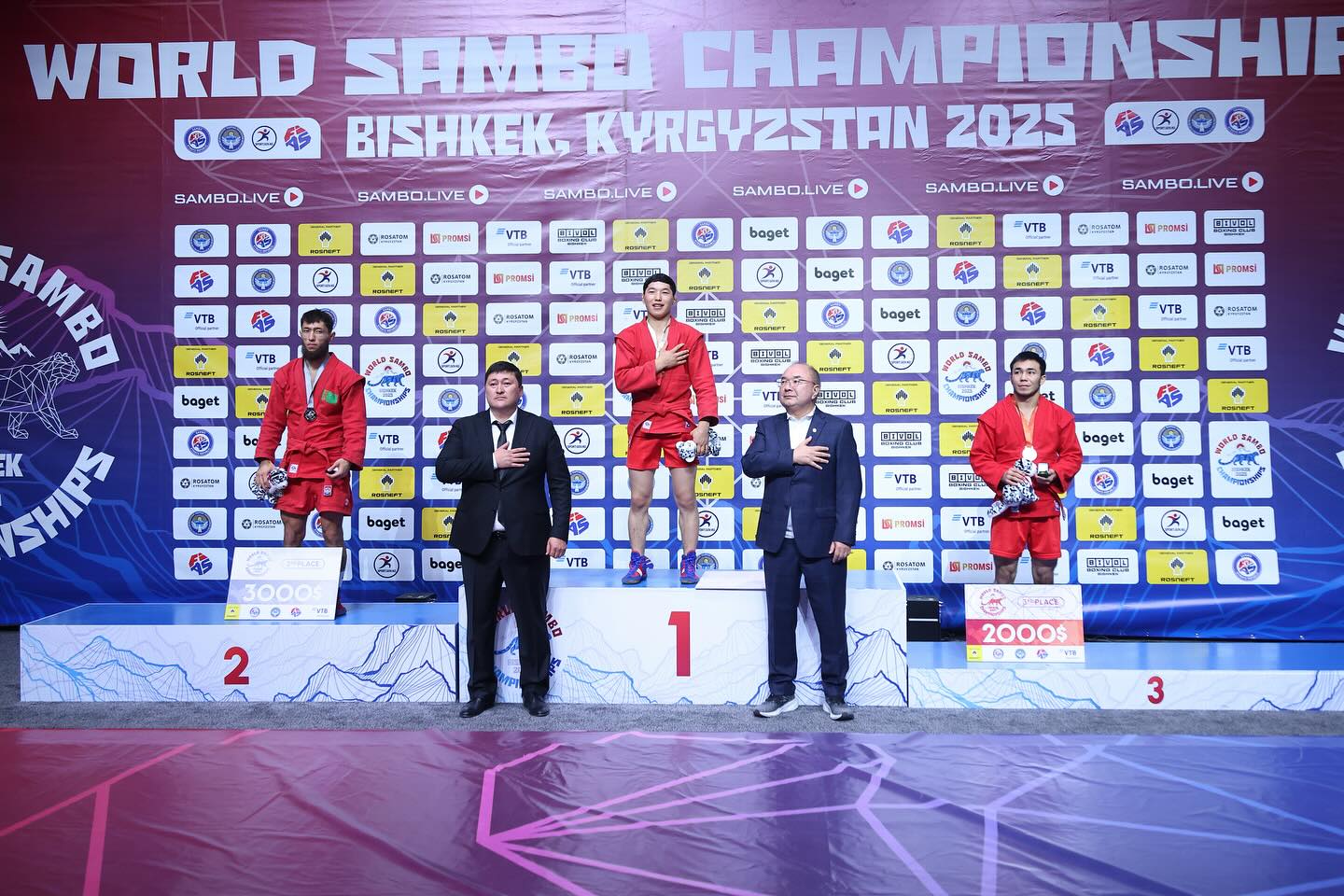 Бишкекте самбо боюнча дүйнө чемпионаты жыйынтыкталды