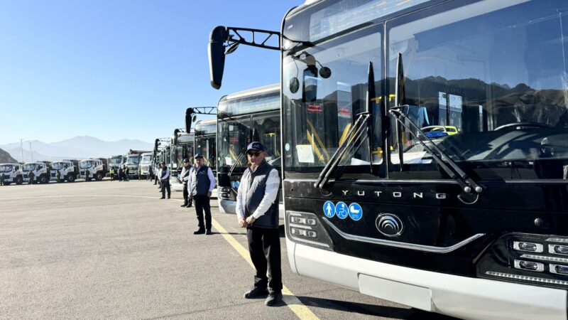 Нарында жаңы автобустар каттамга чыга баштады (ВИДЕО)