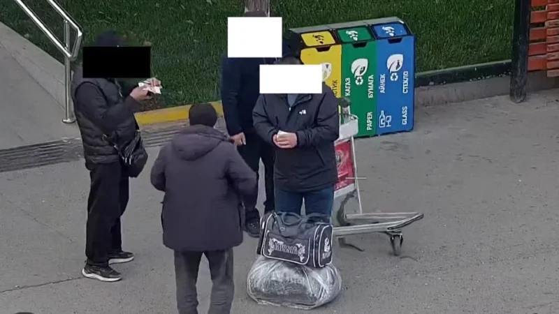Ош аэропортунан мыйзамсыз акча алмаштырып жаткандар кармалды