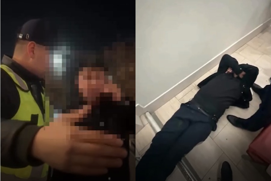 Бишкекте мас абалында унаа башкарган айдоочу кармалды 