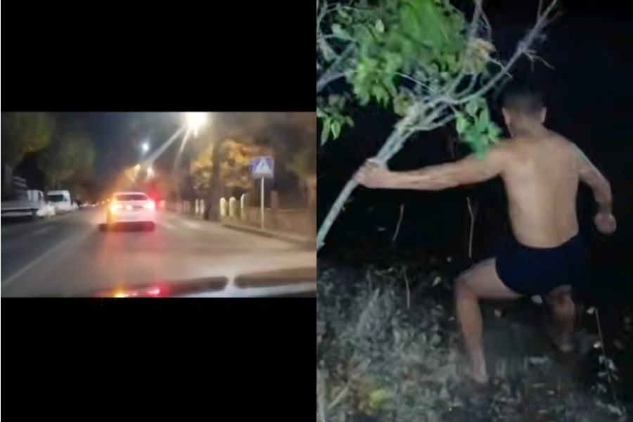 Бишкекте мас айдоочу кайгуулчулардан качып Чоң Чүй каналына секирип кетти