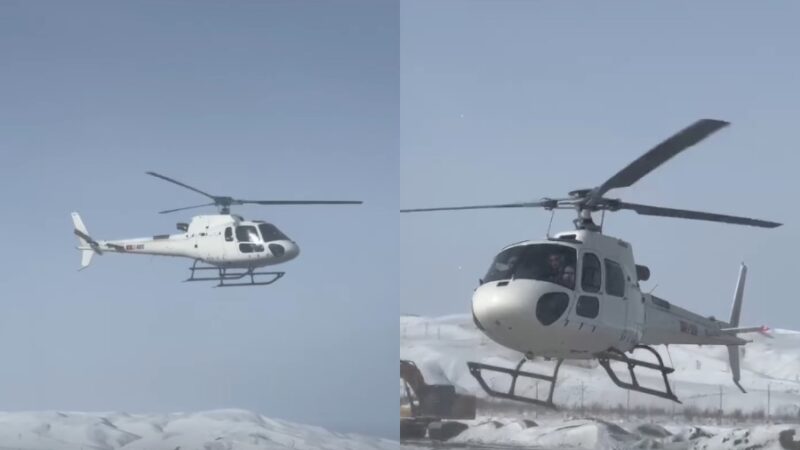 Сары-Кыр ашуусунда калган жаранды куткарууга ӨКМдин тик учагы жөнөтүлдү (ВИДЕО)