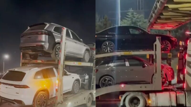 Бишкекте 8 унааны жүктөп бара жаткан айдоочу тыгын жаратты (ВИДЕО)