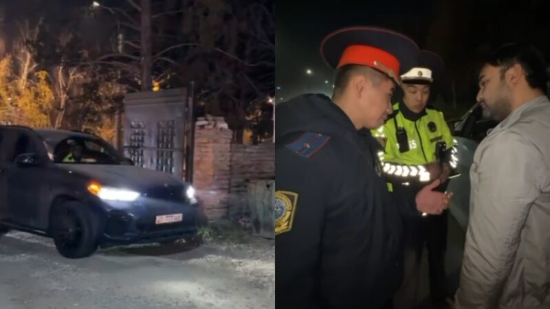 Сүрөтү болбойт… Бишкекте айдоочулук күбөлүгүнүн сүрөтүн көрсөткөн айдоочунун унаасы айып короого токтотулду