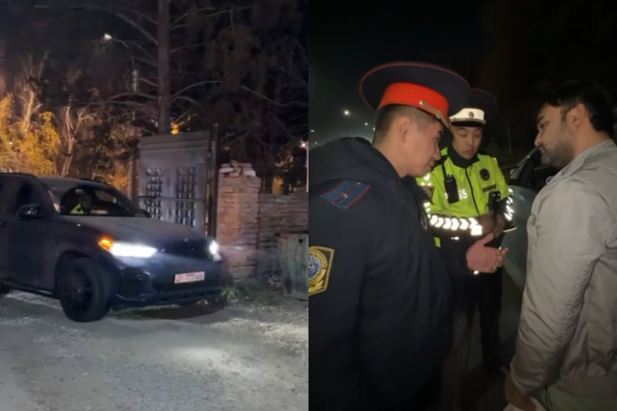 Бишкекте айдоочулук күбөлүгүнүн сүрөтүн көрсөткөн айдоочунун унаасы айып короого токтотулду