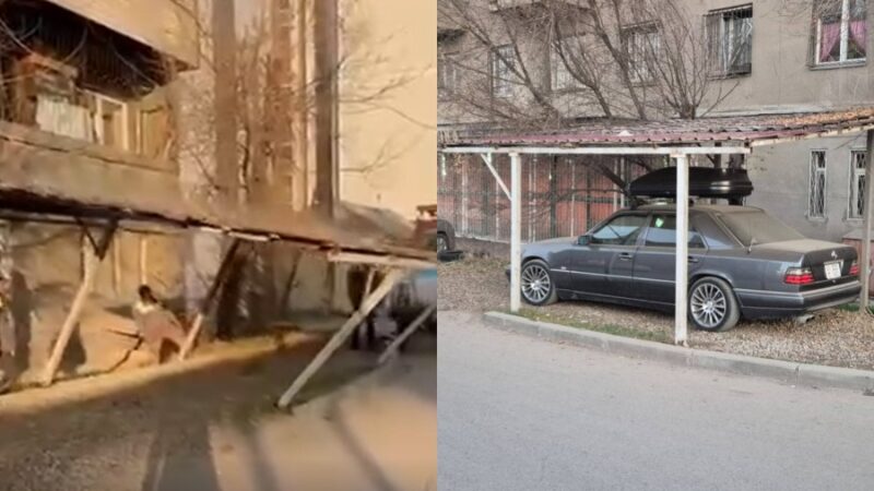 Айдоочунун мыйзамсыз куруп алган унаа токтотуучу жайы демонтаждалды