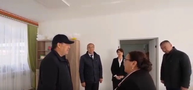 Президент Караколдогу №11 балдар бакчасынын оңдоп-түзөөдөн кийинки абалы менен таанышты