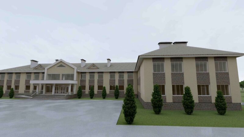 Көлдүн Көөчү айылында эки кабаттуу жаңы мектеп курулууда