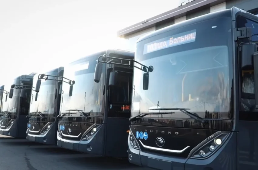 Балыкчы шаарына 10 автобус берилди, дагы 10 техника берилүүсү күтүлүүдө