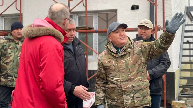 Оштун мэри “Асан-Үсөн” балдар бакчасынын курулуш иштерин текшерди