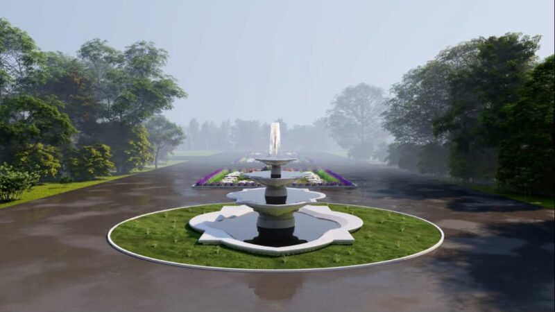 Эмен багындагы фонтан реконструкцияланууда